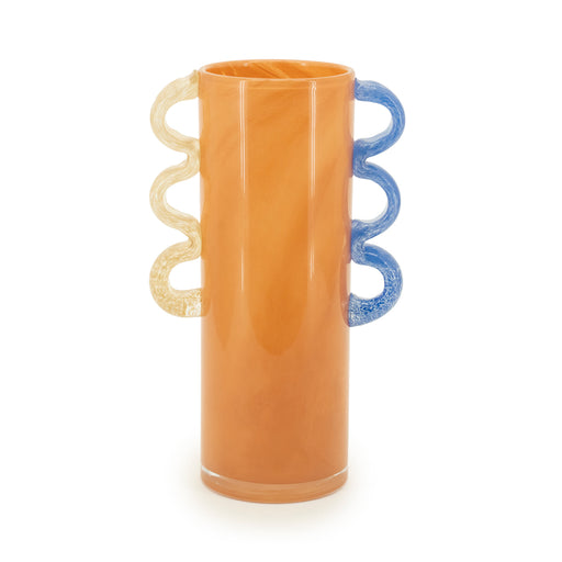 By-Boo Vaas Alegre Mondgeblazen glas - Oranje