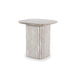 By-Boo Bijzettafel Dorique Marmer, 45 x 45cm - Bruin - Vierkant