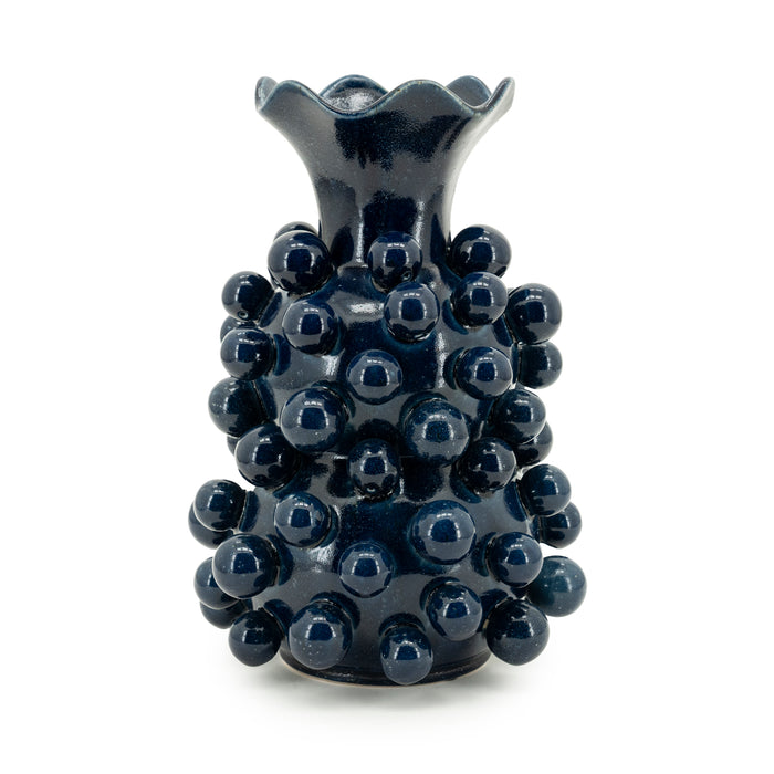 By-Boo Vaas Viro Geglazuurd aardewerk - Blauw - ThatLyfeStyle