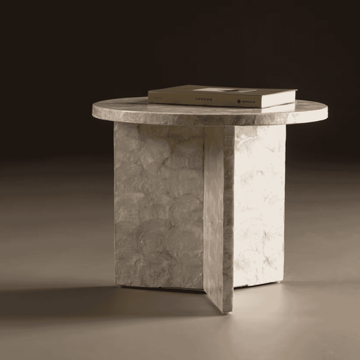 Nohr Ronde Salontafel Allyssa Capiz - Beige