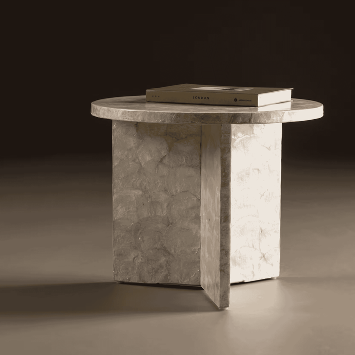 Nohr Ronde Salontafel Allyssa Capiz - Beige