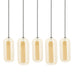 By-Boo Hanglamp Shona Glas, 5-lamps - Amber