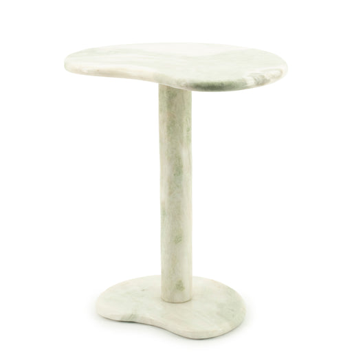 By-Boo Organische Bijzettafel Verde Marmer, 45 x 33cm - Groen