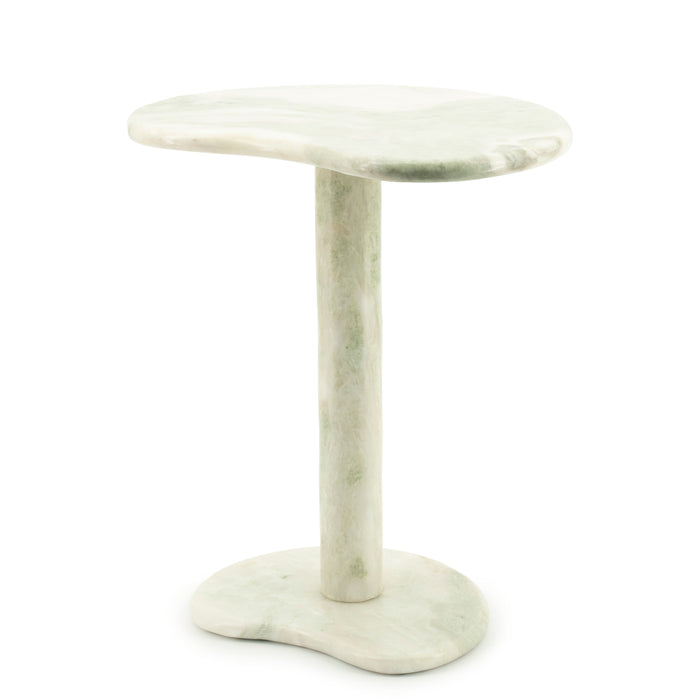 By-Boo Organische Bijzettafel Verde Marmer, 45 x 33cm - Groen