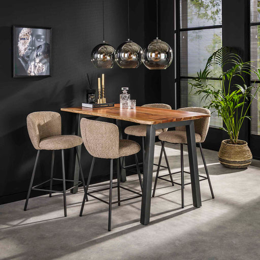 Industriele Boomstam Bartafel Judge 147 x 80cm - Massief acacia naturel