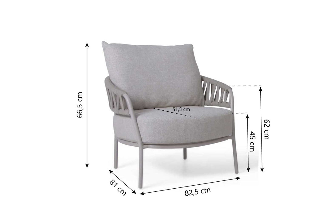 4 Seasons Calma living chair LOFT with 2 cushions