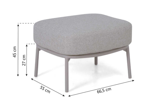 4 Seasons Calma footstool LOFT with cushion