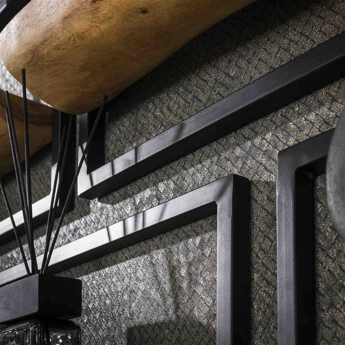 Wandschap Edge Acaciahout Naturel Set van 5 - Giga Meubel - ThatLyfeStyle