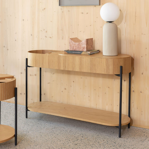 Zuiver Sidetable Slides Eikenhout 120 cm - Naturel