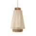 By-Boo Hanglamp Rae Katoen en zeegras, 35cm - Wit