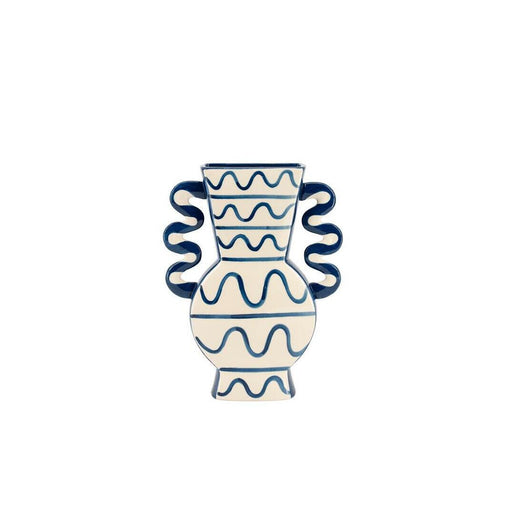 By-Boo Vaas Blu 2 32cm hoog - Blauw