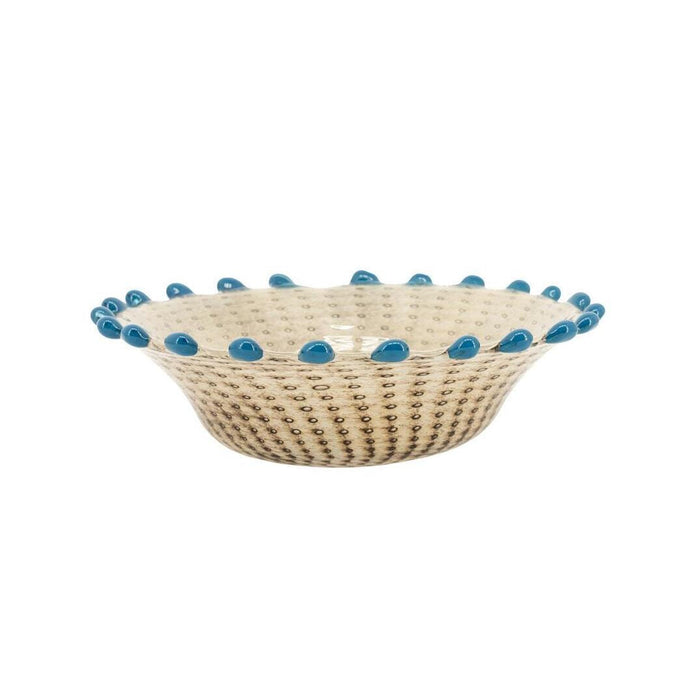By-Boo Schaal Dapple 29cm - Beige/Blauw