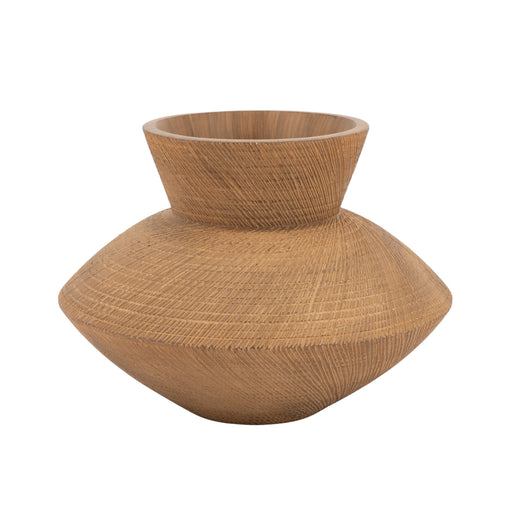By-Boo Vaas Avena Resin, 23cm - Bruin