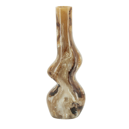 By-Boo Vaas Stonea Marmerlook, 59cm - Bruin - ThatLyfeStyle