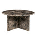 By-Boo Ronde Salontafel Sereno Marmer, 70cm - Bruin