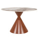 By-Boo Ronde Eettafel Roka Gesinterde steen, 120cm - Bruin