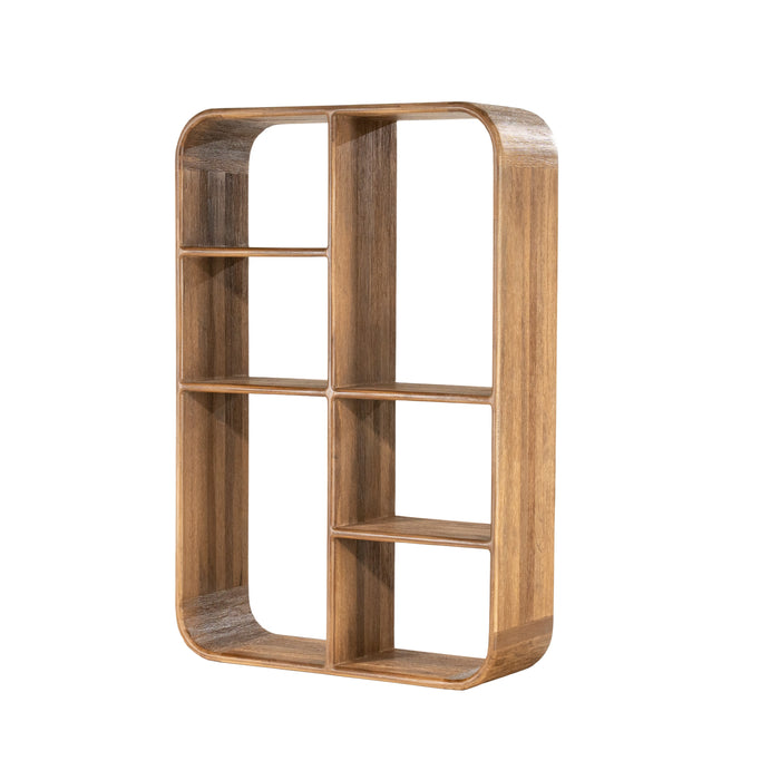 By-Boo Wandkast Cup & Co Teakhout, 90 x 64cm - Bruin