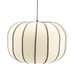 By-Boo Hanglamp Cocoon Linnen en leder, 50cm - Bruin