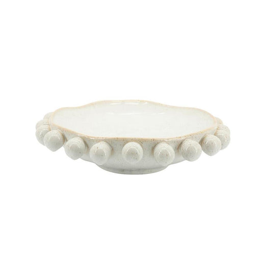 By-Boo Schaal Viro Geglazuurd aardewerk, 35cm - Naturel