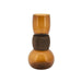 By-Boo Vaas Verra Glas en hout, 40cm - Bruin