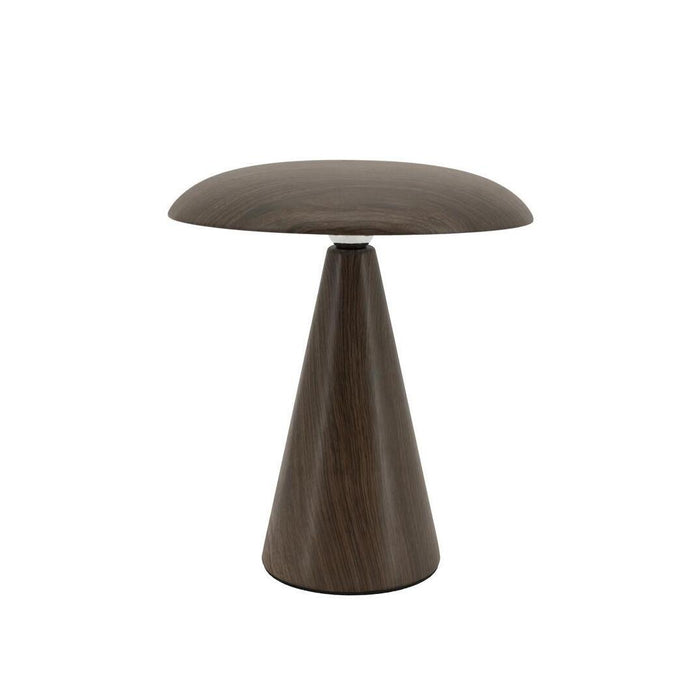 By-Boo Tafellamp Woda Houtlook, 26cm - Donkerbruin