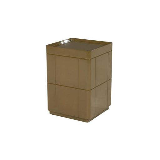 By-Boo Bijzettafel Glyde High gloss, 35 x 35cm - Groen