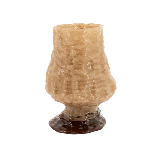 By-Boo Kaarshouder Melte Glas 26 cm - Lichtbruin