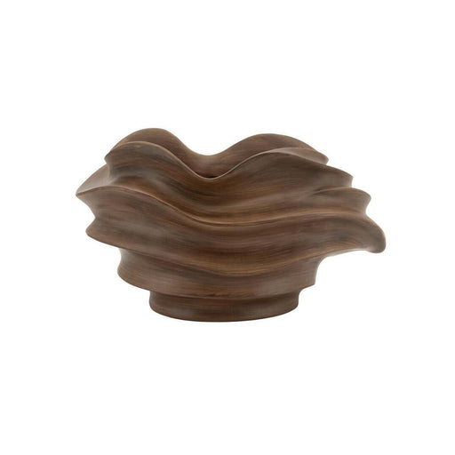 By-Boo Vaas Cascara Polyresin, 27cm - Bruin