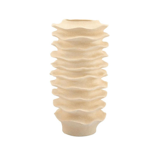 By-Boo Vaas Riva Polyresin, 80cm - Wit