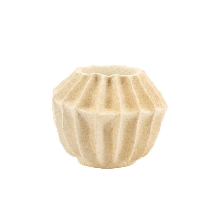 By-Boo Vaas Rei Polyresin, 23cm - Beige