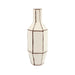 By-Boo Vaas Facet 3 Aardewerk, 55cm - Off White