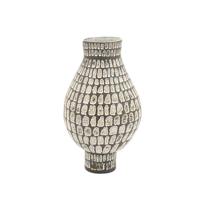 By-Boo Vaas Isoko Geglazuurd aardewerk, 40cm - Bruin