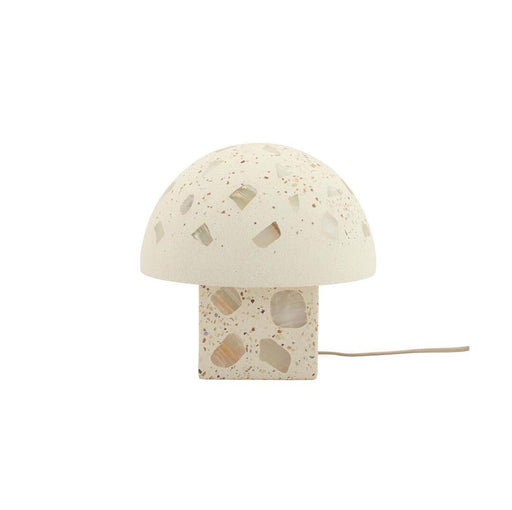 By-Boo Tafellamp Kivi Cement, 27cm - Wit