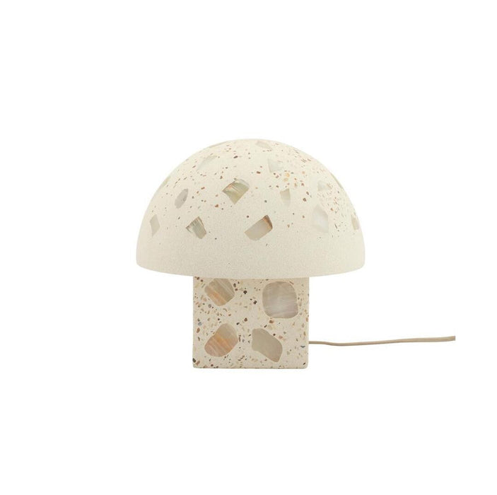 By-Boo Tafellamp Kivi Cement, 27cm - Wit