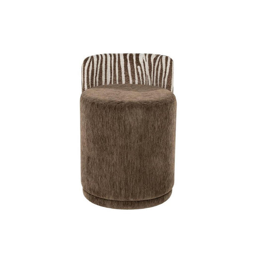 By-Boo Eetkamerstoel Marque Zebra print - Bruin