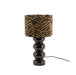 By-Boo Tafellamp Reve Keramiek en stof, 46cm - Bruin,Zwart