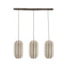 By-Boo Hanglamp Cluster 3-lamps, Linnen - Natuurlijk