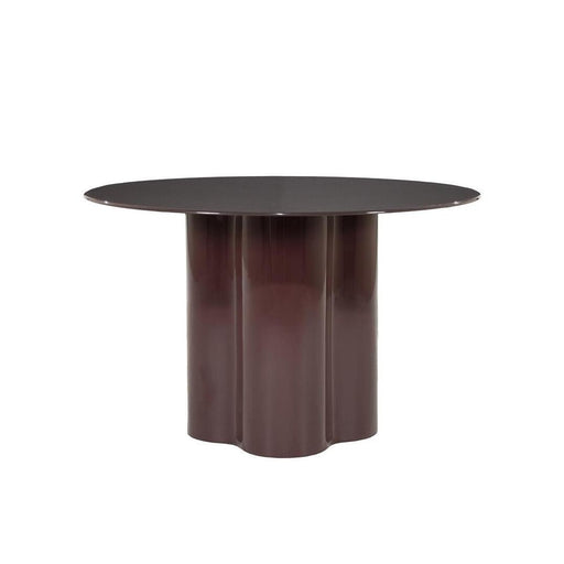 By-Boo Ronde Eettafel Dauphine High gloss, 120cm - Rood