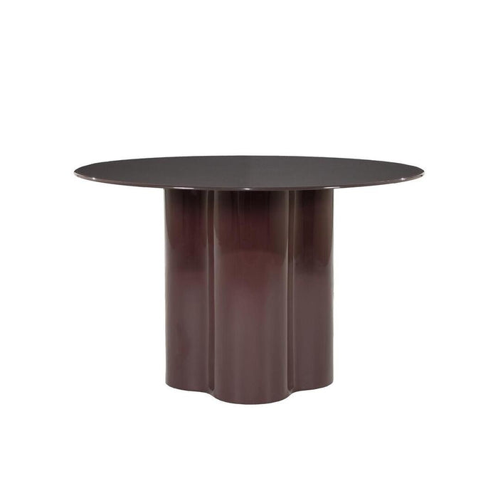 By-Boo Ronde Eettafel Dauphine High gloss, 120cm - Rood