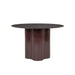 By-Boo Ronde Eettafel Dauphine High gloss, 120cm - Rood