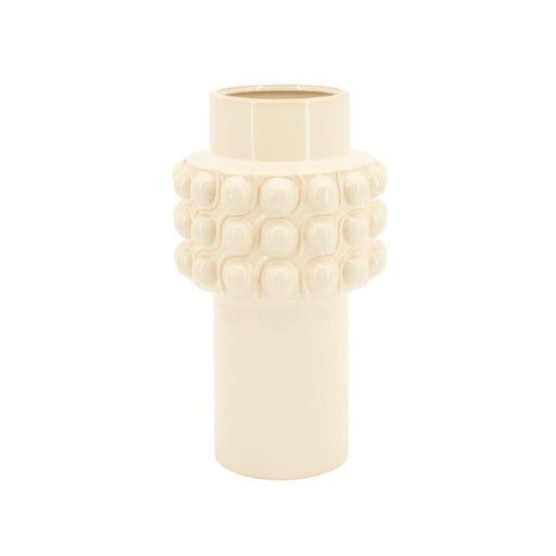 By-Boo Vaas Saga Geglazuurd aardewerk, 41cm - Off White
