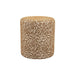 By-Boo Poef Miso Tetris stof, 38cm - Bruin
