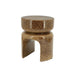 By-Boo Ronde Bijzettafel Arch Geglazuurd aardewerk 34 cm bruin