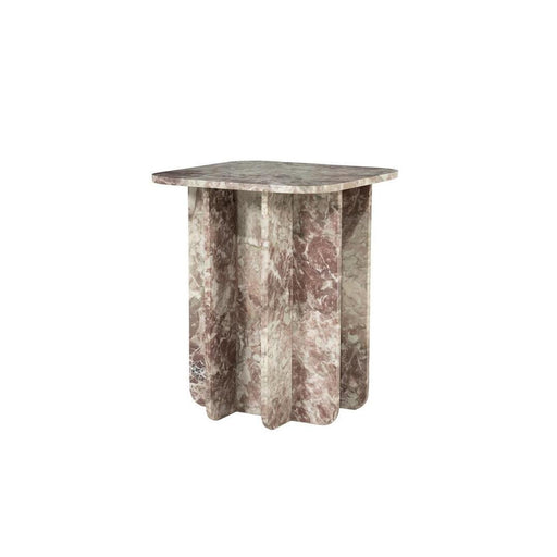 By-Boo Bijzettafel Minuit Marmer 40 x 40 cm Roze