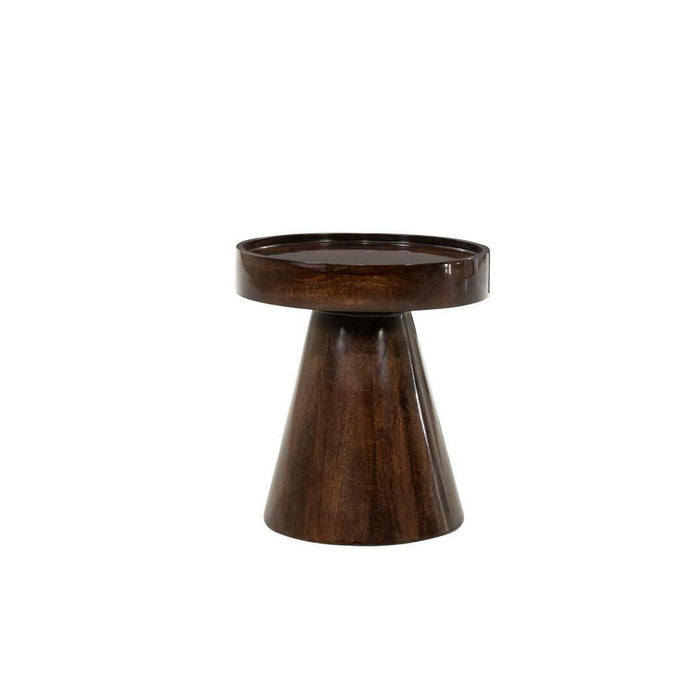 By-Boo Ronde Bijzettafel Eclat Mangohout, 40cm - Bruin