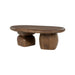 By-Boo Organische Salontafel Sui Mangohout, 120 x 70cm - Bruin - Ovaal
