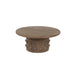 By-Boo Ronde Salontafel PopDot Mangohout, 80cm - Bruin