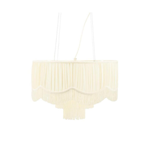 By-Boo Hanglamp Soleil Stof, 50cm - Crème