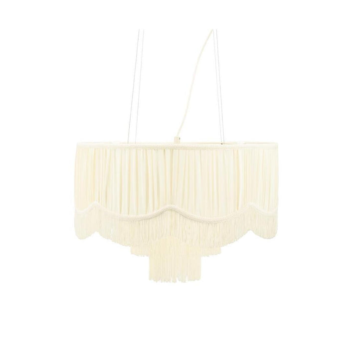 By-Boo Hanglamp Soleil Stof, 50cm - Crème