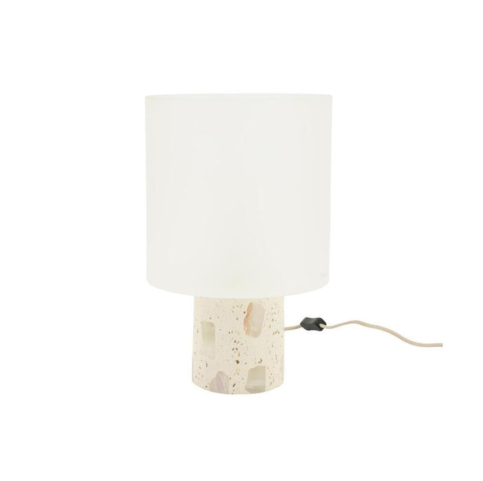 By-Boo Tafellamp Usva Alabaster en glas, 39cm - Wit